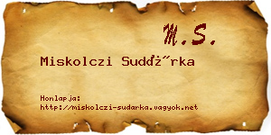 Miskolczi Sudárka névjegykártya
